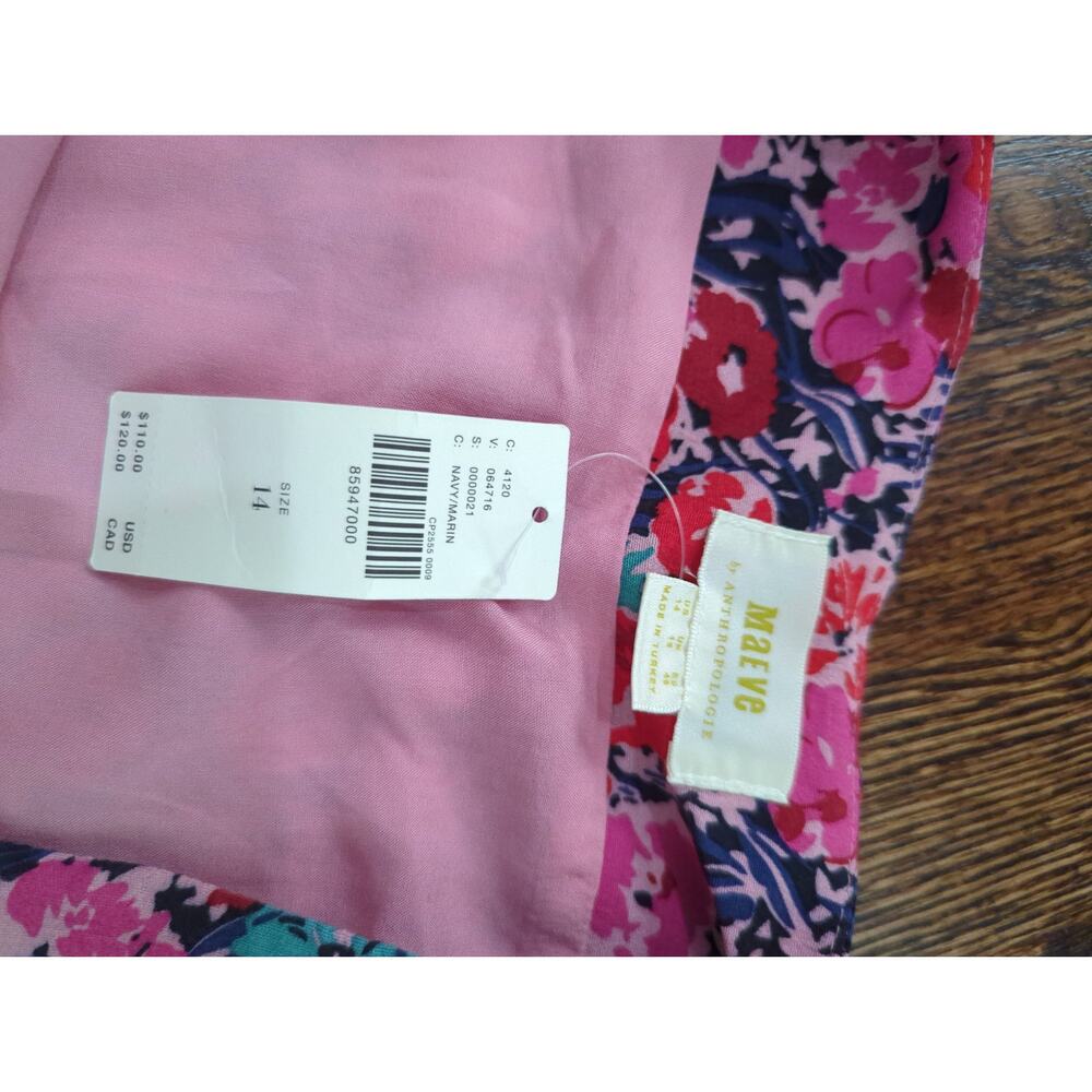 Maeve Anthropologie Lille Side Slit Midi Skirt NWT - Picture 5 of 6